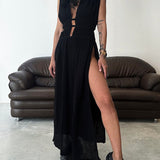 Zolla - Strukturerad klänning med slits
