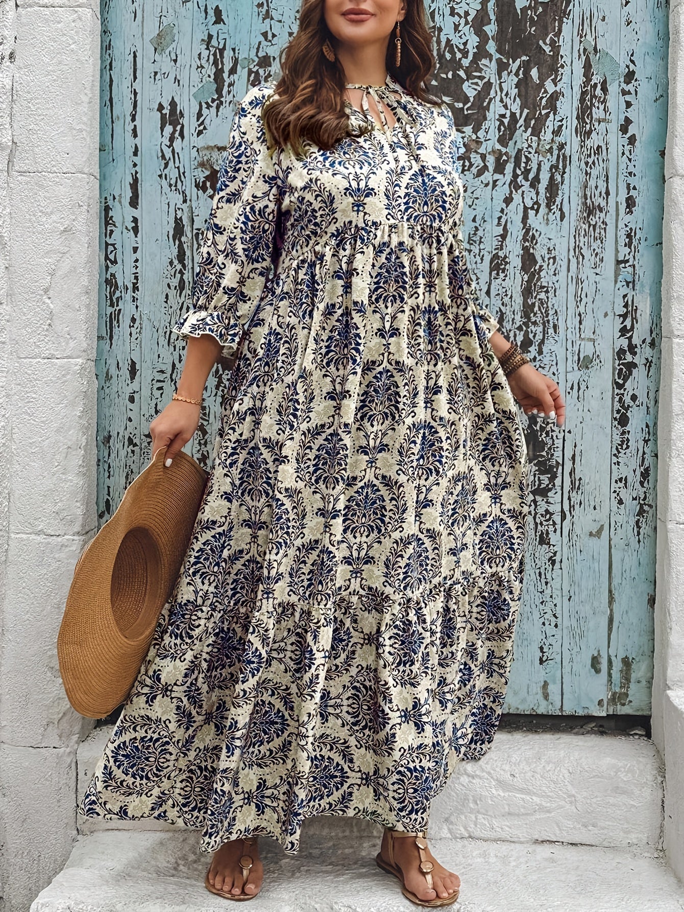 Molly - Bohemisk mosaikklänning – bild 5