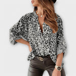 Iara - Modern leopardmönstrad blus – bild 2