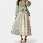 Elegant kjol med tyllkant – bild 4