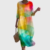 Hayley™ | Elegant blommig maxiklänning – bild 7