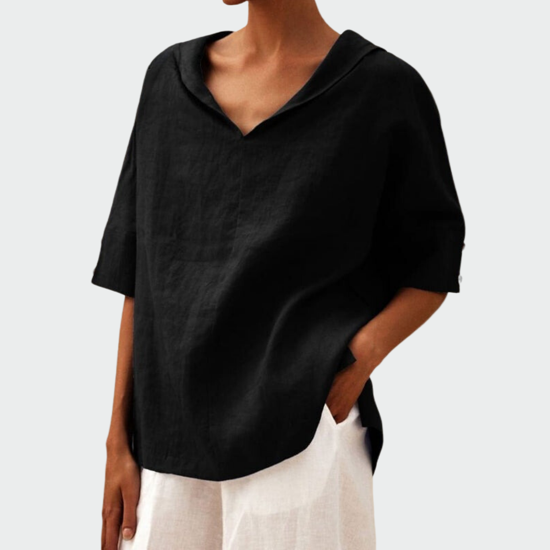Bekväm ledig T-shirt – bild 7