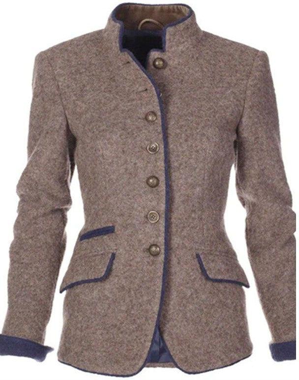 Vaite - Elegant cardigan med hög halsringning – bild 7