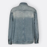 Huia - Asymmetric High-Neck Vintage Coat