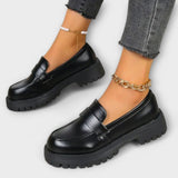 Calista - Orthopaedic Women's Loafer with Satin Wedge