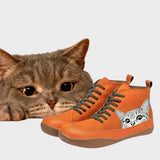 Kitty - Leather Boots for Cat Lovers