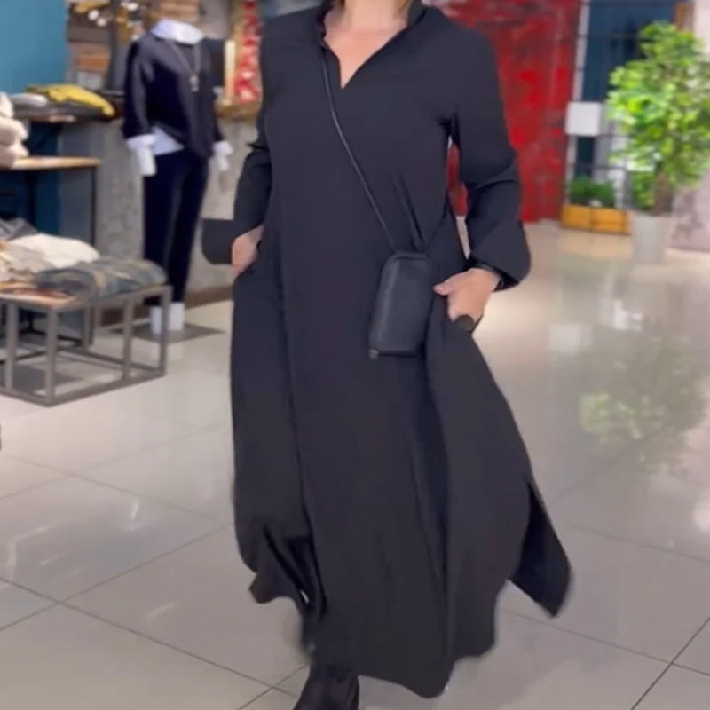 Sylvie - Utsvängd maxiklänning – bild 6