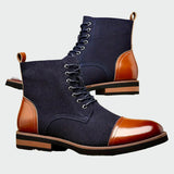 Oxford Leather Ankle Boots