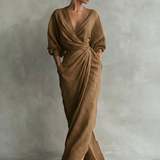 Julianna | Minimalist Wrap Maxi Dress