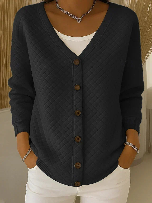 Eleonora | Quiltad cardigan med knappar – bild 6