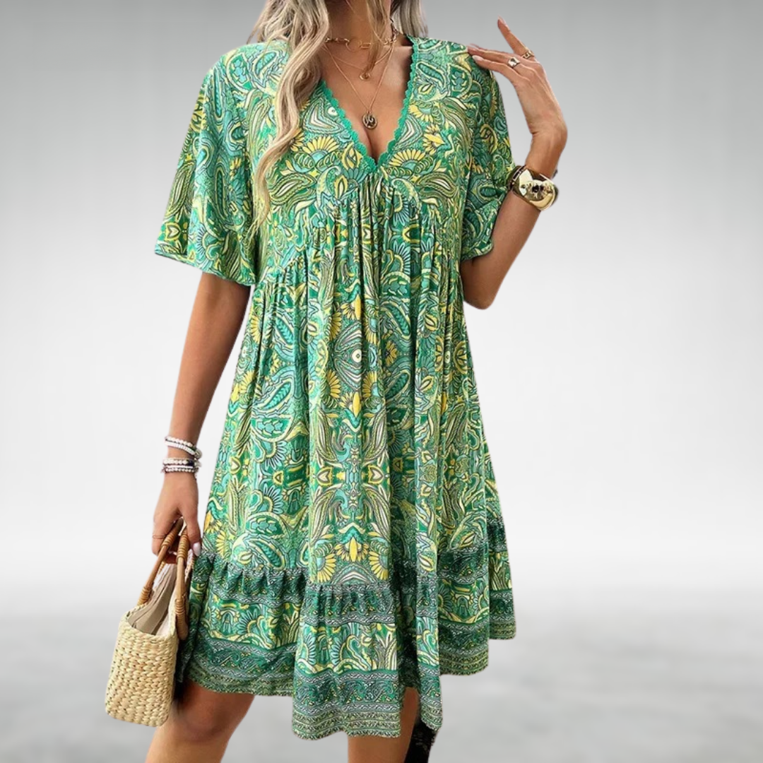 Quinley - Boho-klänning med sväng