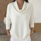 Iole | Pullover med draperad krage – bild 8