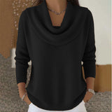 Iole | Pullover med draperad krage – bild 3