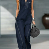 Jamie | Minimalist Sleeveless Relaxed Jumpsuit