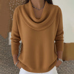 Iole | Pullover med draperad krage – bild 4