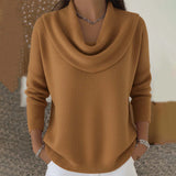 Iole | Pullover med draperad krage – bild 4