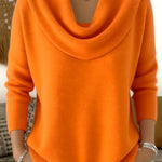 Iole | Pullover med draperad krage – bild 7