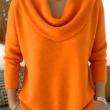 Iole | Pullover med draperad krage – bild 7