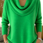 Iole | Pullover med draperad krage – bild 9