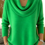 Iole | Pullover med draperad krage – bild 9