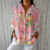 Sofia - Tulip Garden Floral Blouse