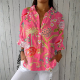 Fleur - Tropical Floral Print Blouse
