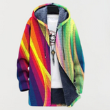 Sweatshirt with Rainbow Stripes