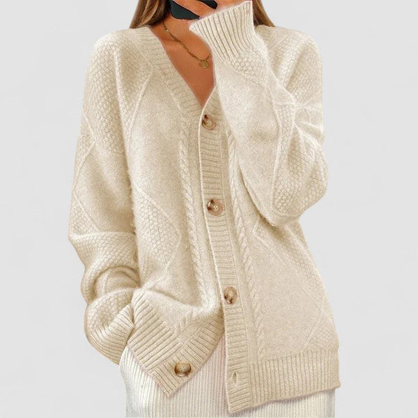 Waimarie - Ribbstickad cardigan