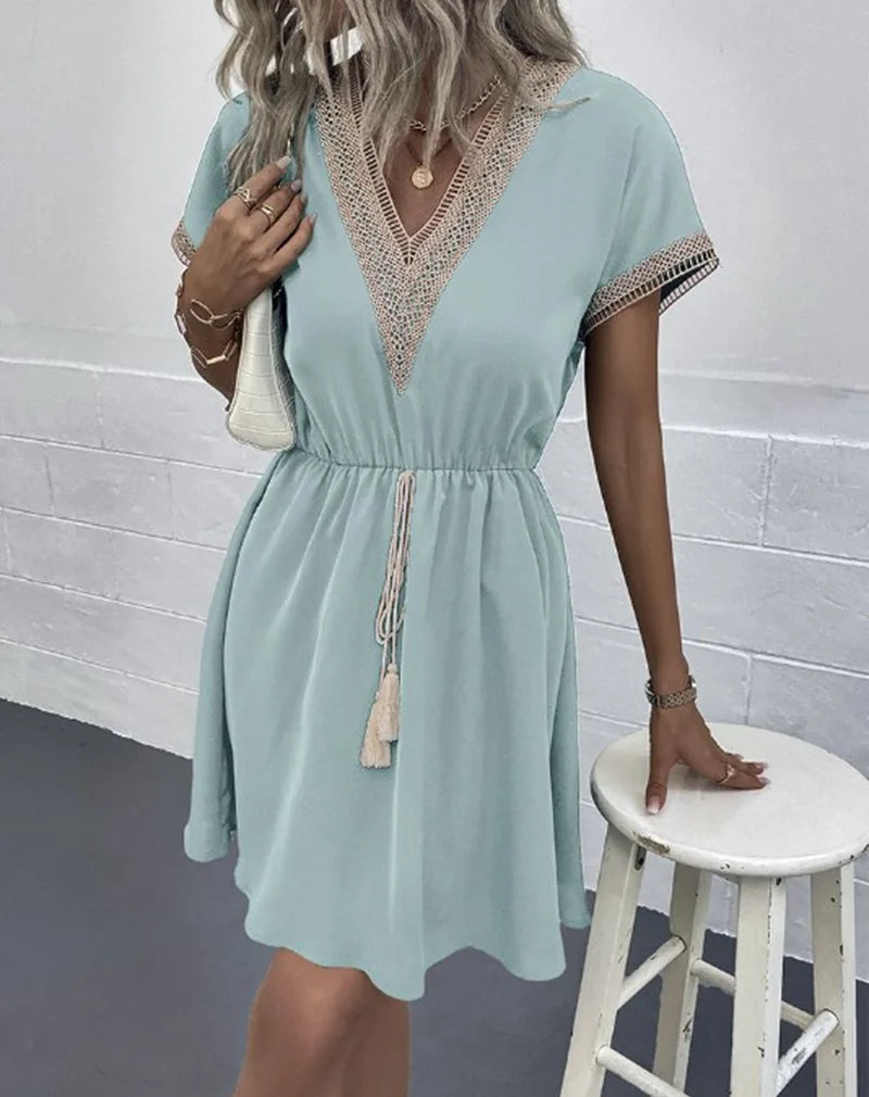 Sabrina - Elegant boho-klänning – bild 2