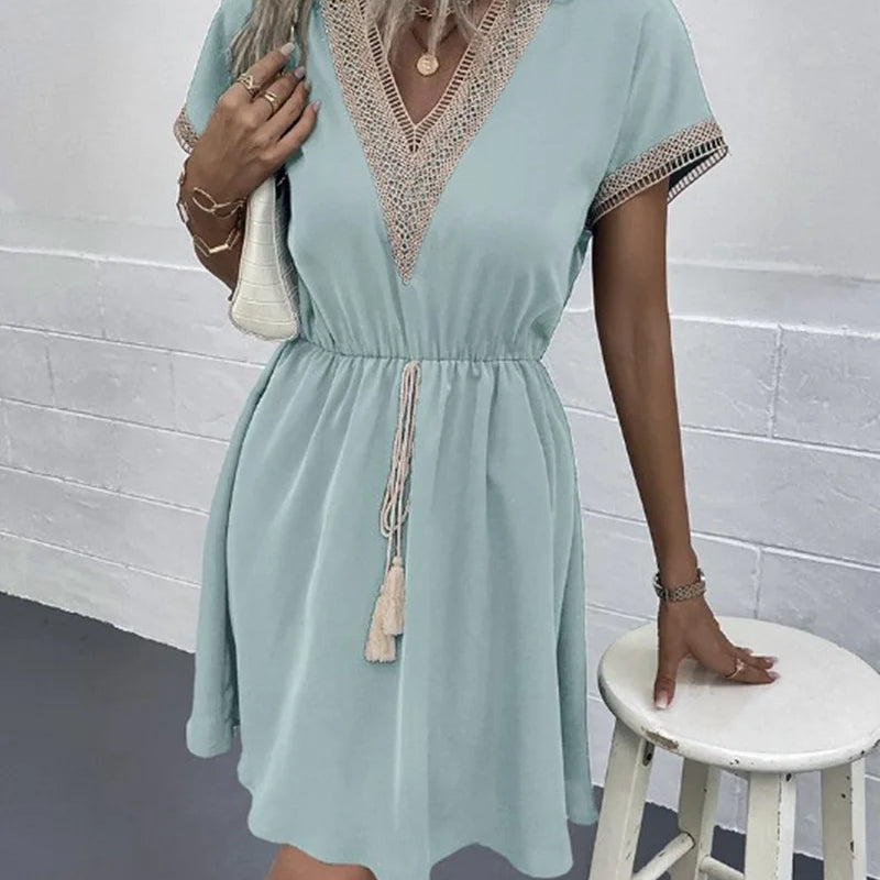 Sabrina - Elegant boho-klänning – bild 2