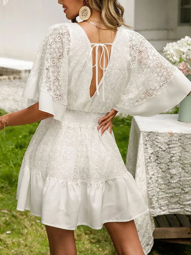 Carole - Boho spetsklänning – bild 2
