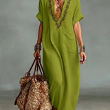 Hiria | Bohemian Maxi Dress with Floral Print