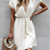 Sabrina - Elegant boho-klänning