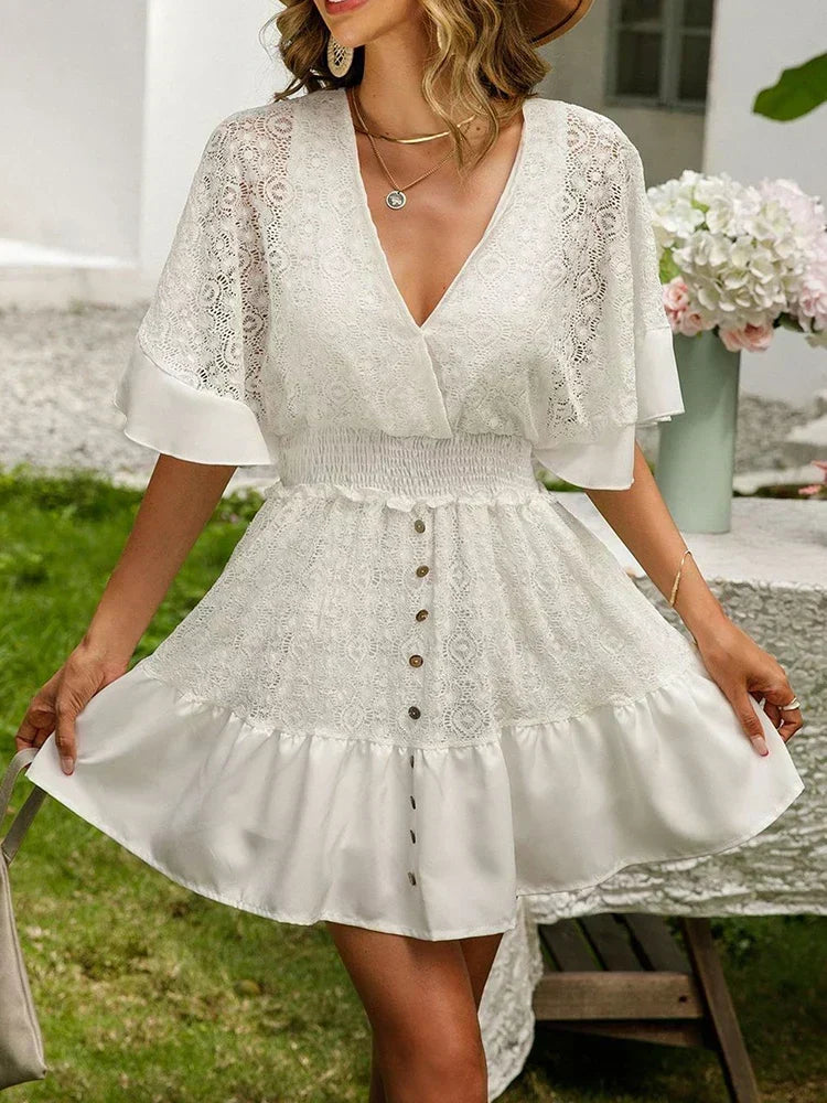 Carole - Boho spetsklänning – bild 3
