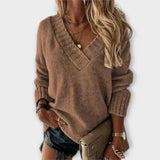 Carolina - Comfortable V-Neck Sweater