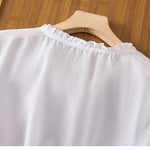 Cassiana - Blus i bomull och linne – bild 6