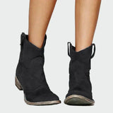 Retro Cowboy Ankle Boots