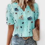 Emily - Blus med V-ringning – bild 17