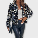 Amiria - Elegant Leopard Print Coat