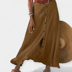 Semi-Sheer-maxikjol med slits – bild 2