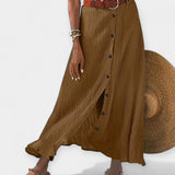 Semi-Sheer-maxikjol med slits – bild 2