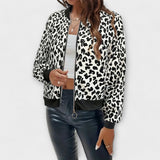 Amiria - Elegant Leopard Print Coat