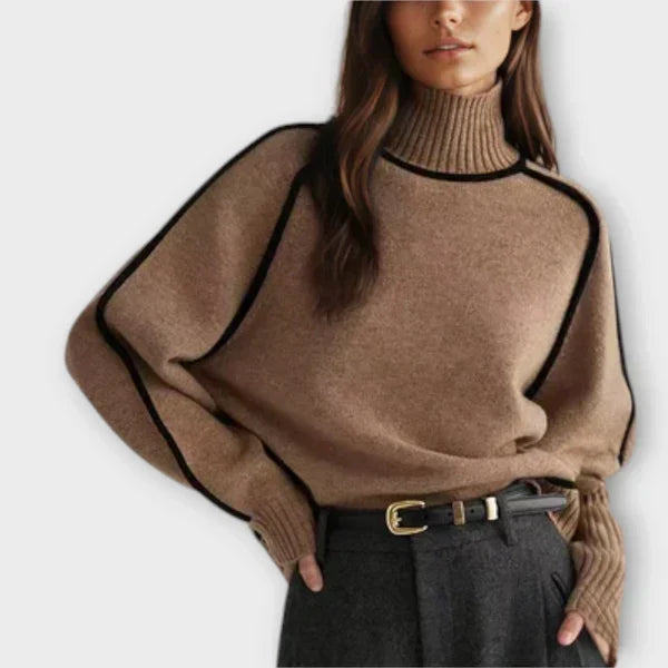 Ripeka - Elegant High-Neck Sweater