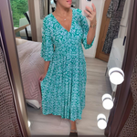 Lillia - Mönstrad boho-klänning – bild 3