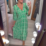 Lillia - Mönstrad boho-klänning – bild 4