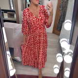 Lillia - Mönstrad boho-klänning