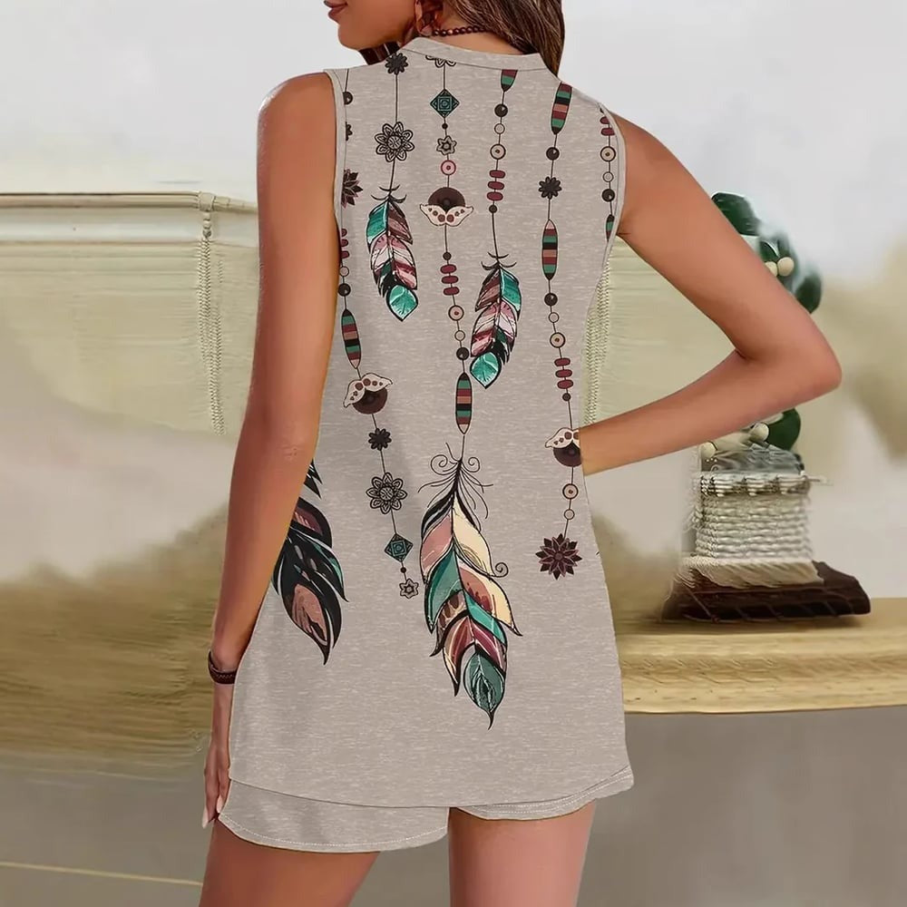 Vilma - Boho-set för avkoppling med fjädrar – bild 2