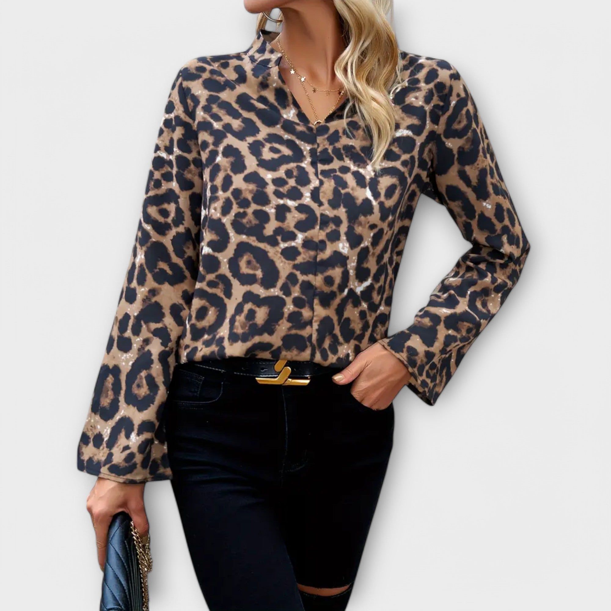 Catarina - Leopardmönstrad blus – bild 2