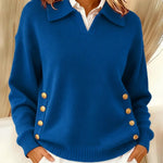 Erminia | Pullover med polokrage och knappar – bild 4