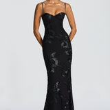 Bodycon Maxi Dress with Lace